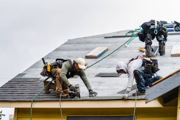 Professional Gutter Installation technician working in Silver Lake, FL